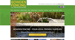 Desktop Screenshot of bowdenfencing.co.uk